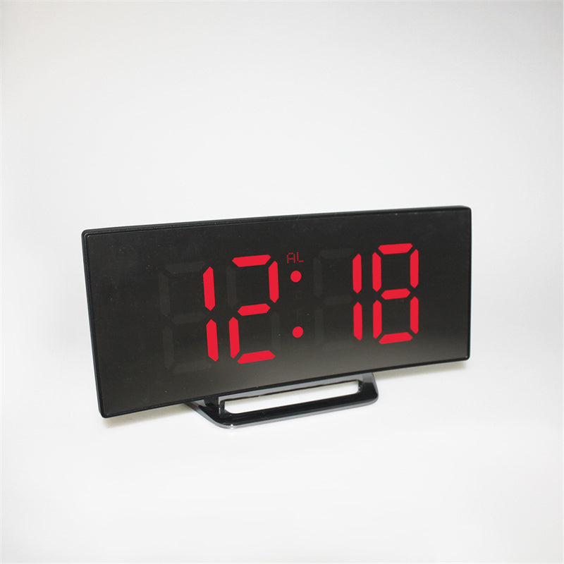 CurveTime Digital Alarm Clock – Compact Alarm Clock with Curved Display and Modern Design | Kalsten