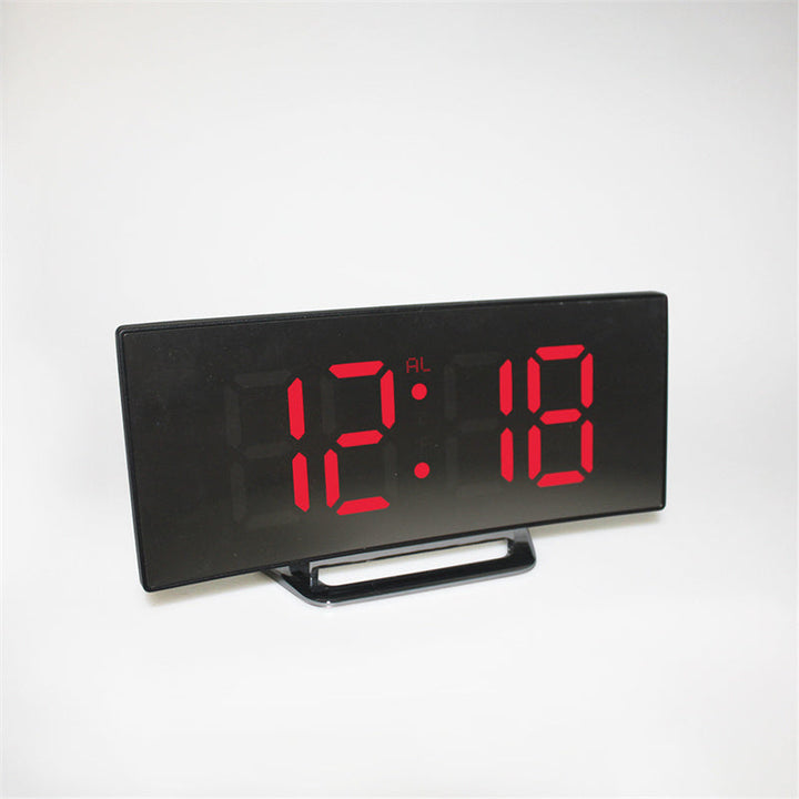 CurveTime Digital Alarm Clock – Compact Alarm Clock with Curved Display and Modern Design | Kalsten