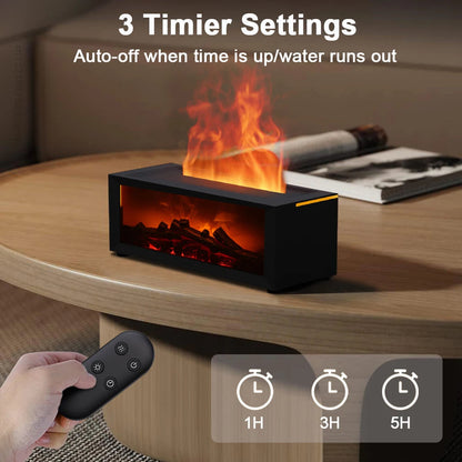 Skanto | Air Humidifier and Air Purifier with Aromatherapy Flame Effect