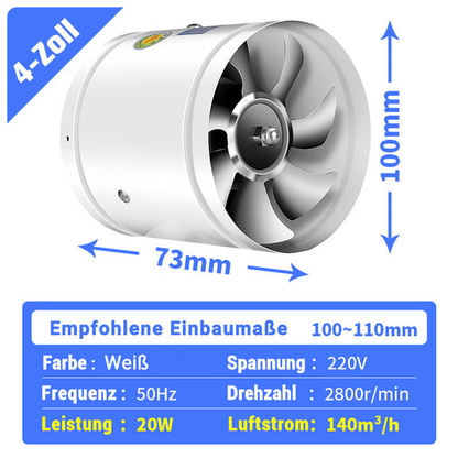 Super Suction Fan | Quieter, powerful Extractor | Karnz