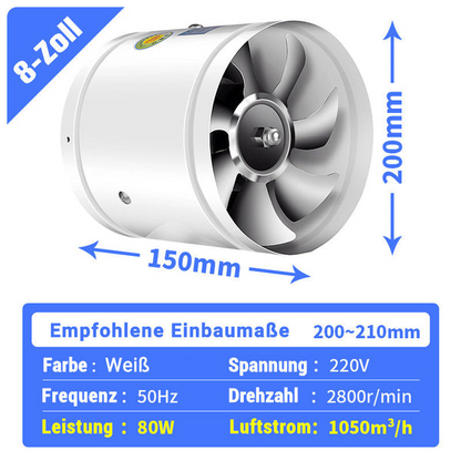 Super Suction Fan | Quiet, powerful Extractor | Brehn