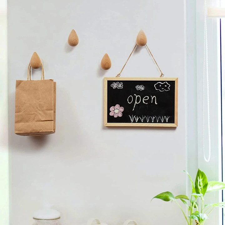 Kalsten | Beech Wood Water Drop Wall Coat Holder