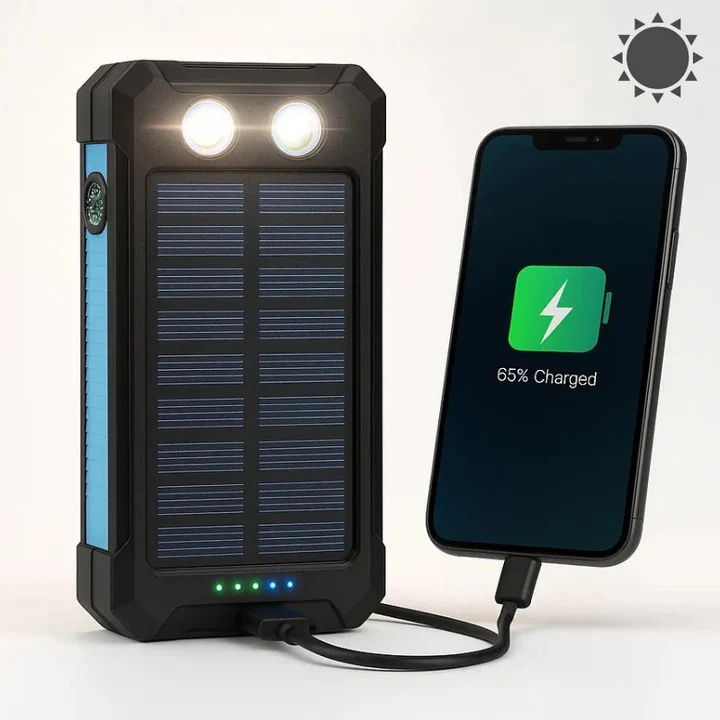 30,000mAh Waterproof Solar Power Bank