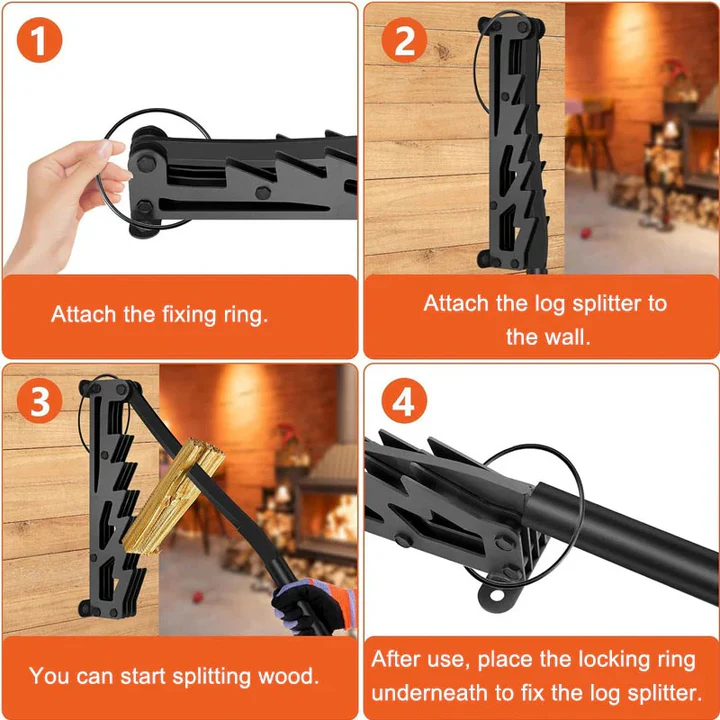 Skanto | Wall-Mounted Kindling Splitter
