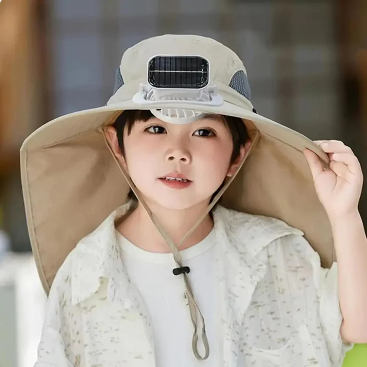Adjustable Kids Solar Fan Hat | Kalsten