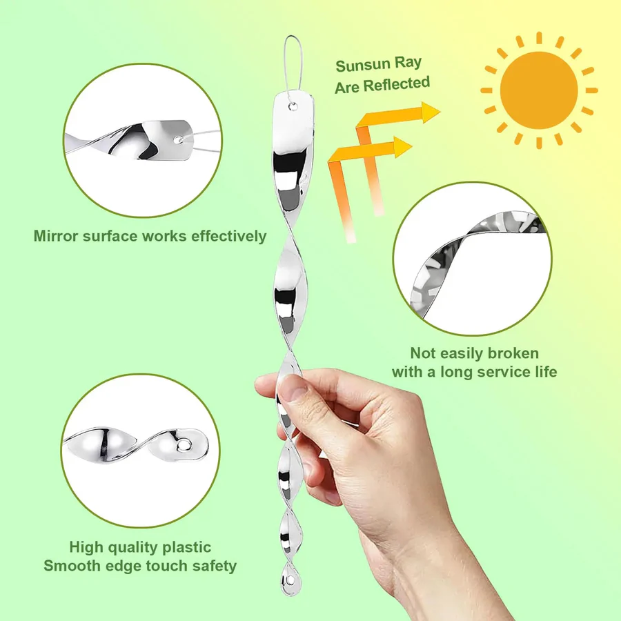 Kalsten | Reflective Bird Deterrent Spiral Rod