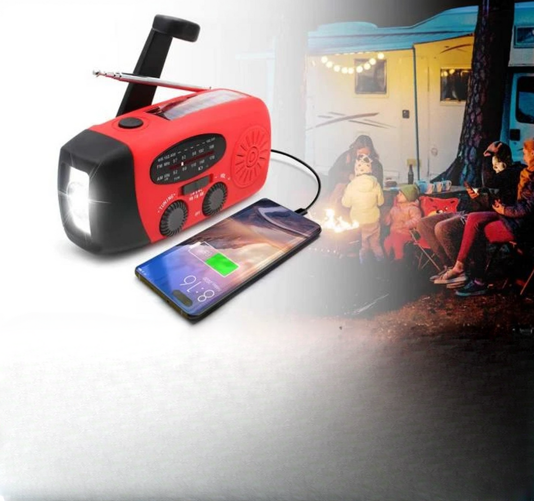 All-in-One Solar Emergency Radio with Power Bank