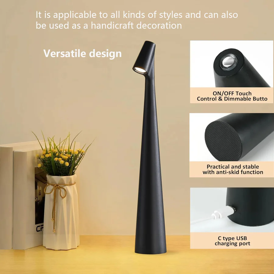 Kalsten | Touch Control Reading Light with Tri Color Dimming