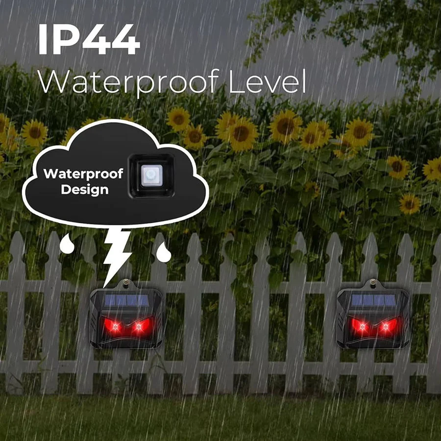 Kalsten | 2pcs Solar Powered Ultrasonic Animal Repellent