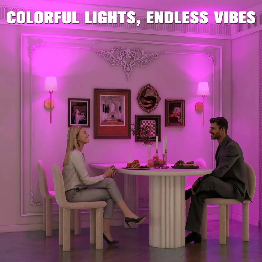 Wireless LED Wall Lamps (Set of 2)