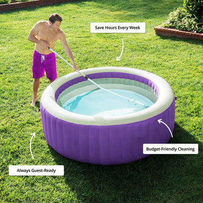 BowLift | Cordless Pool Cleaner, Rechargeable with Interchangeable Heads
