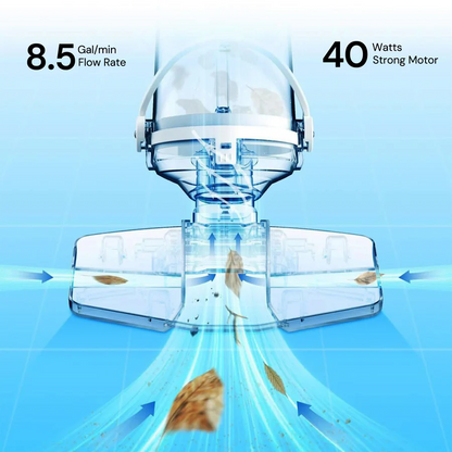 BowLift | Cordless Pool Cleaner, Rechargeable with Interchangeable Heads