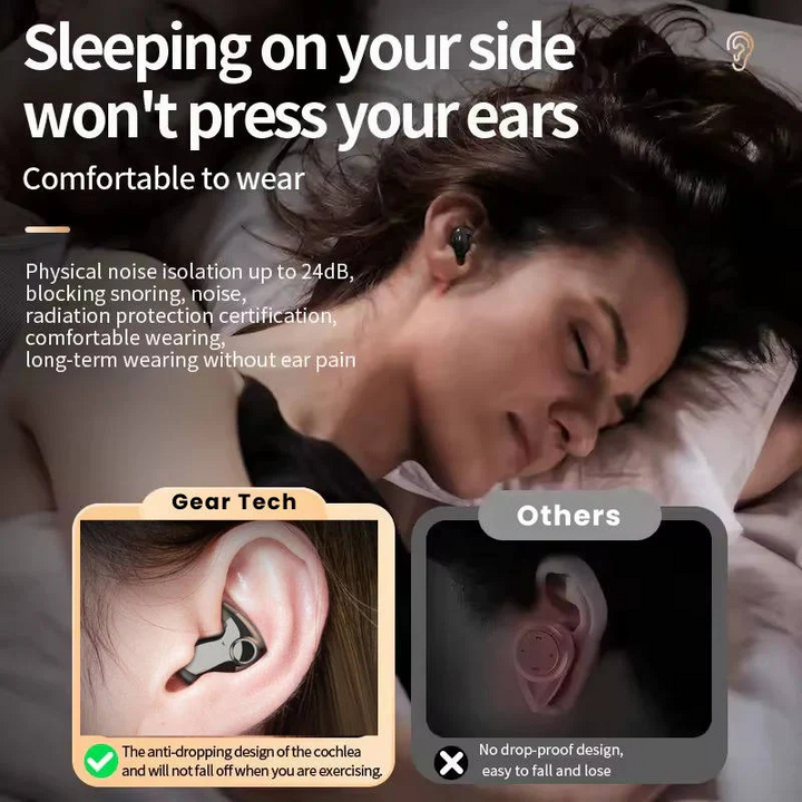 Kalsten | Earbuds for Sleeping, Lightweight, Slim Design for Night-time Comfort