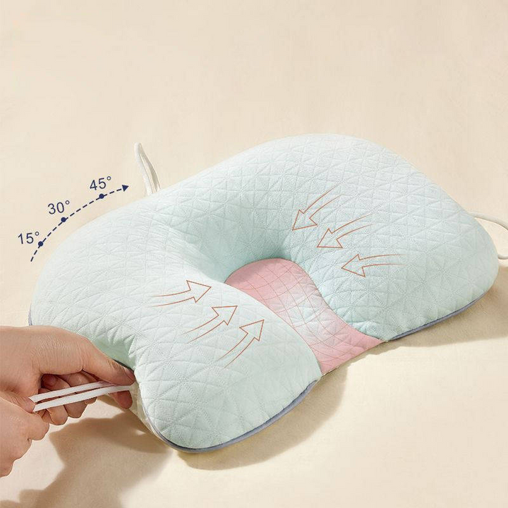 Kalsten | Baby Pillow with Memory Foam and Cotton Cover, Portable Infant Support Cushion