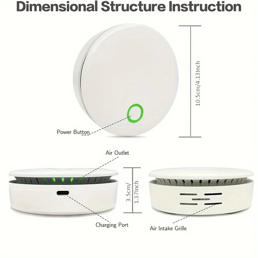 Skanto | Mini Compact Air Purifier & Odor Eliminator