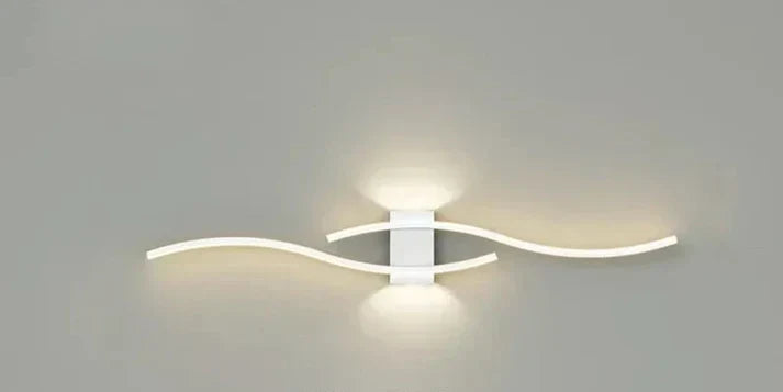 Skanto | Lumivora Wave LED Wall Lamp | Modern Wave Design | Energy-Saving & Stylish | 60x15 cm | Warm, Glare-Free Light
