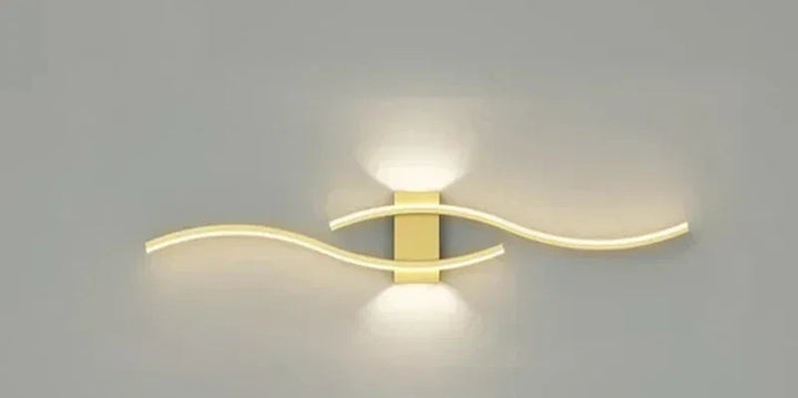 Modern LED Wall Light – Wave-shaped Design, Minimalist Style | Kalsten