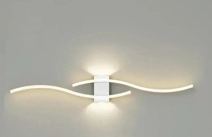 Modern LED Wall Light – Wave-shaped Design, Minimalist Style | Kalsten