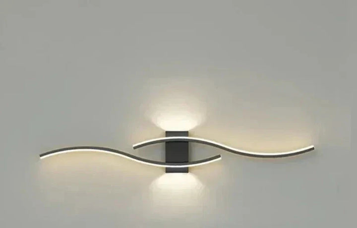 Modern LED Wall Light – Wave-shaped Design, Minimalist Style | Kalsten