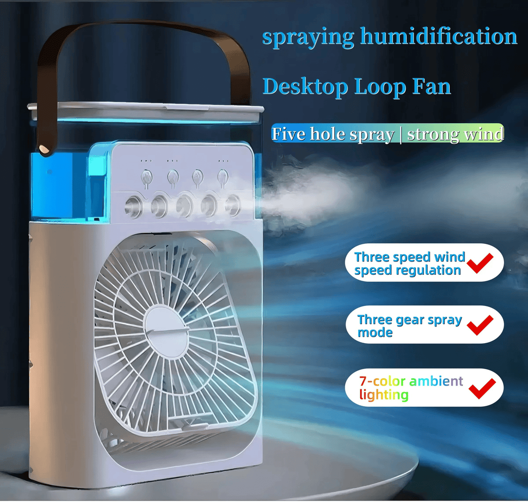 Portable Silent 3-in-1 LED Cooling Fan | Kalsten