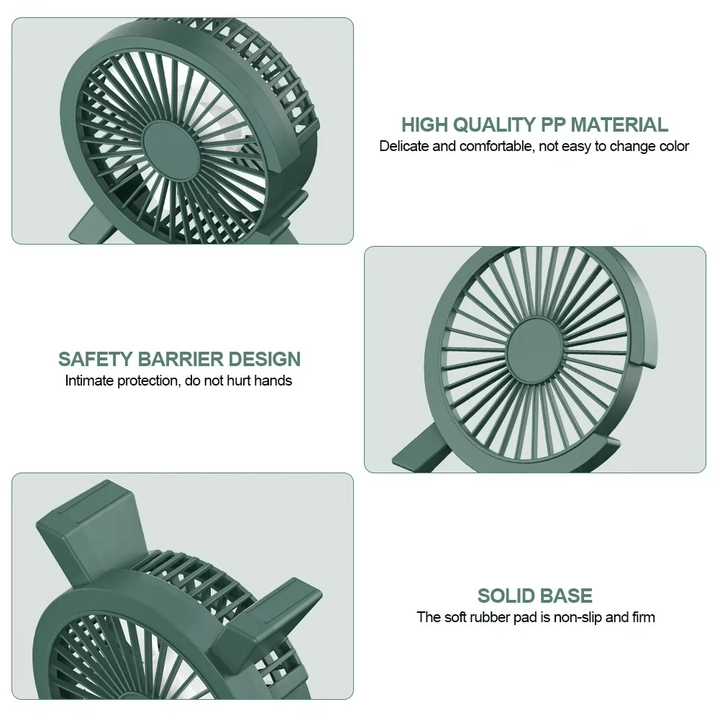 Mini Electric Portable Rechargeable and Silent Fan | Kalsten