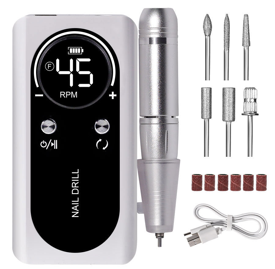 Skanto | ProNail 45000RPM Electric Nail File – Portable Rechargeable E-File for Manicure & Acrylic Nails | Low Noise