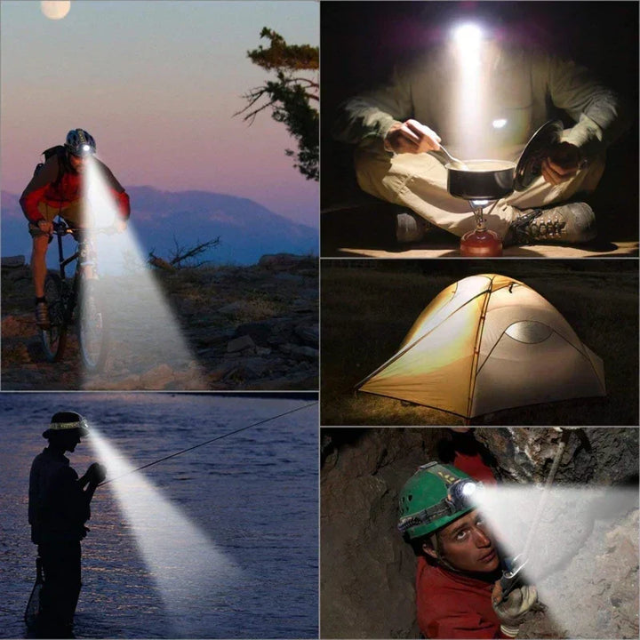 Rechargeable Waterproof Zoom LED Headlamp