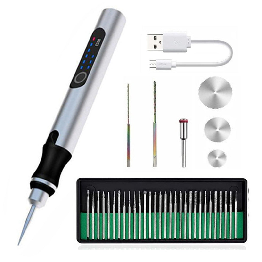 Engraving pen - suitable for beginners - user-friendly and intuitive - 200g. - Includes USB-C fast charging cable - Wall clock | Kalsten