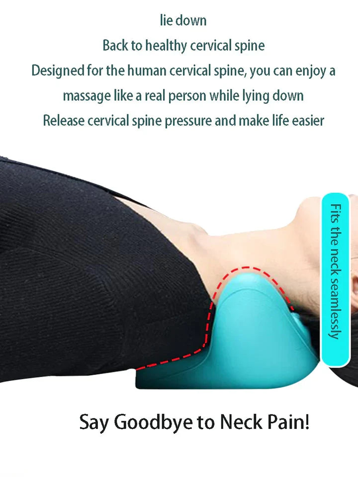 Skanto | Neck and Shoulder Stretcher – Cervical Traction Pillow for Spinal Alignment and Massage