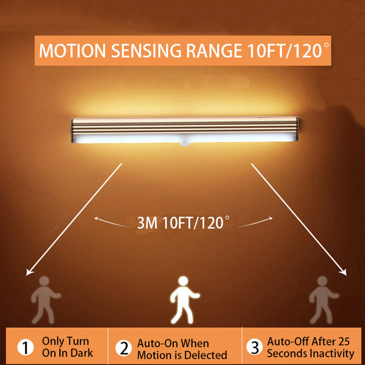 WIRELESS LED NIGHT LIGHT WITH MOTION SENSOR AND RECHARGEABLE BATTERY | Kalsten