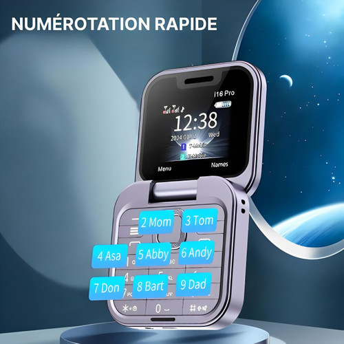 Foldable Dual SIM Flip Phone (1.77", 1000mAh)