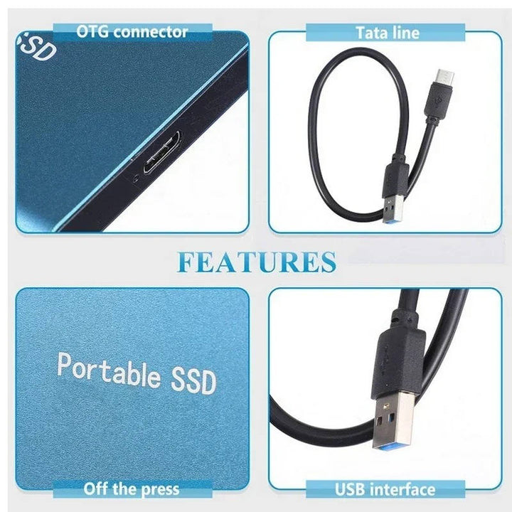 Portable External SSD Hard Drive