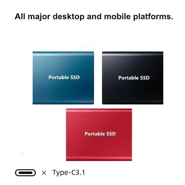 Portable External SSD Hard Drive