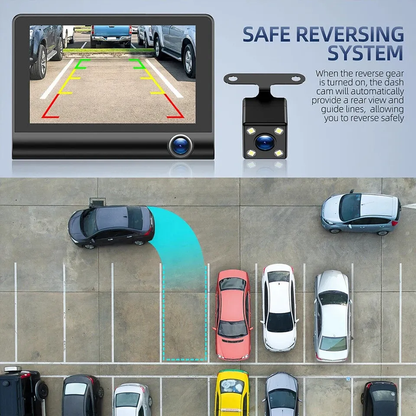 BowLift | 4" Touch Screen Front and Rear Dash Cam