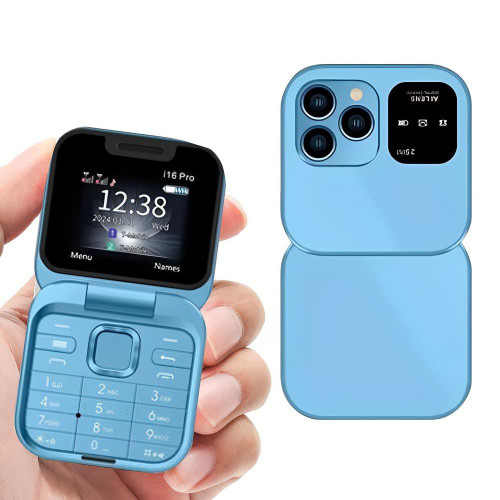 Foldable Dual SIM Flip Phone (1.77", 1000mAh)