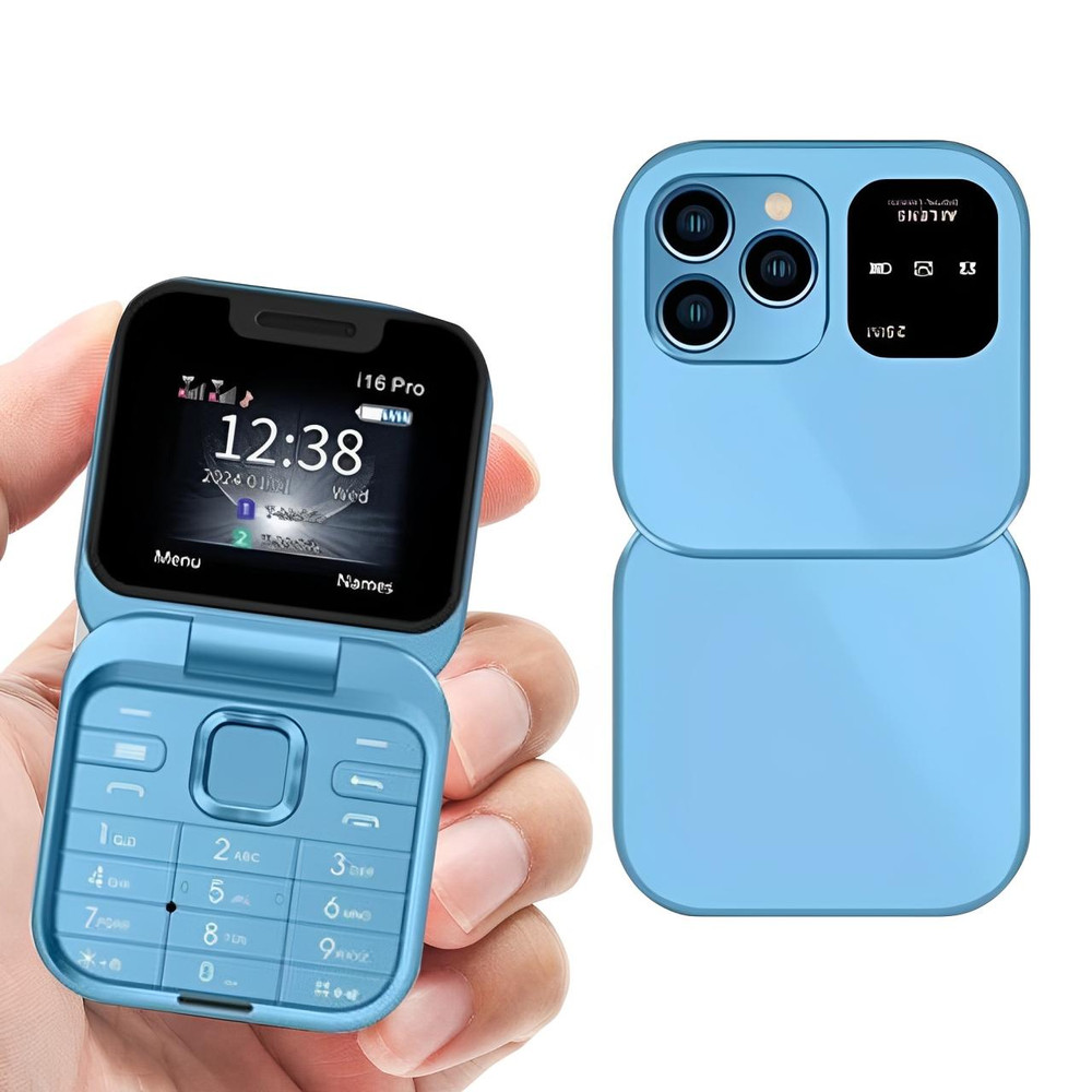 Foldable Dual SIM Flip Phone (1.77", 1000mAh)
