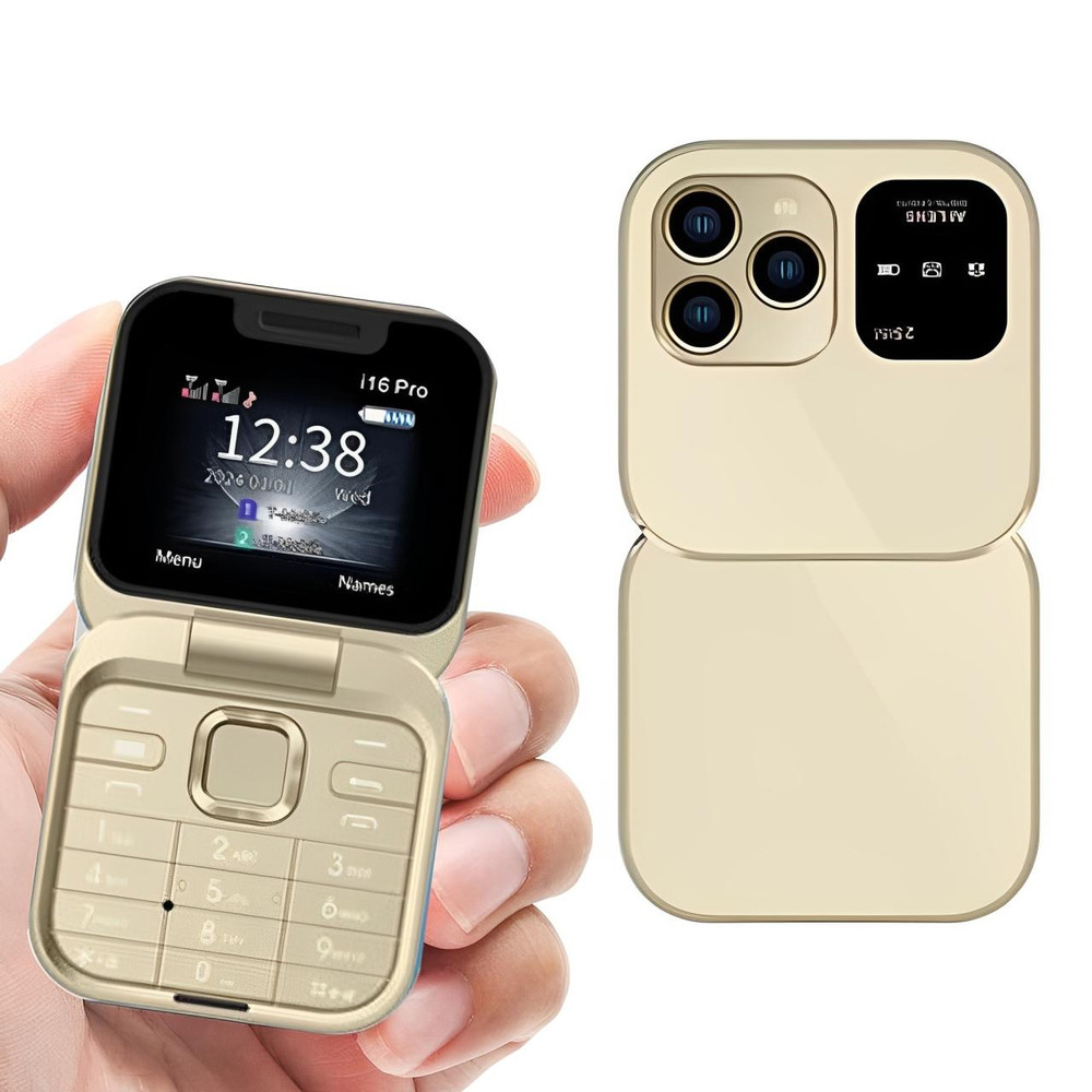 Foldable Dual SIM Flip Phone (1.77", 1000mAh)