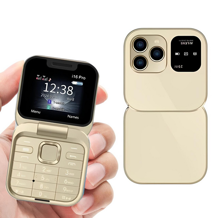 Foldable Dual SIM Flip Phone (1.77", 1000mAh)