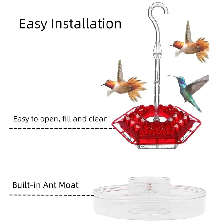 Kalsten | Ant Proof Hummingbird Feeder, Outdoor Hanging Perch