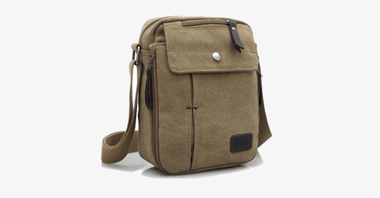 Stylish men's canvas shoulder bag