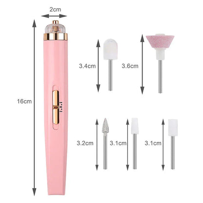 Skanto | 5-in-1 Electric Nail Care Device – Portable Manicure Tool with LED Light