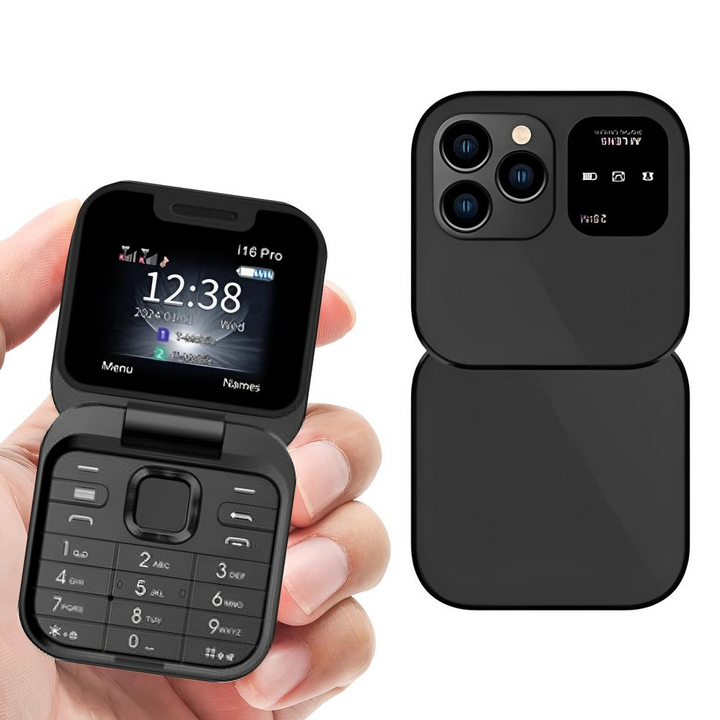 Foldable Dual SIM Flip Phone (1.77", 1000mAh)