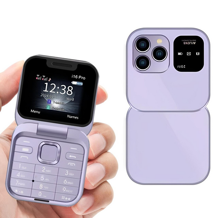 Foldable Dual SIM Flip Phone (1.77", 1000mAh)