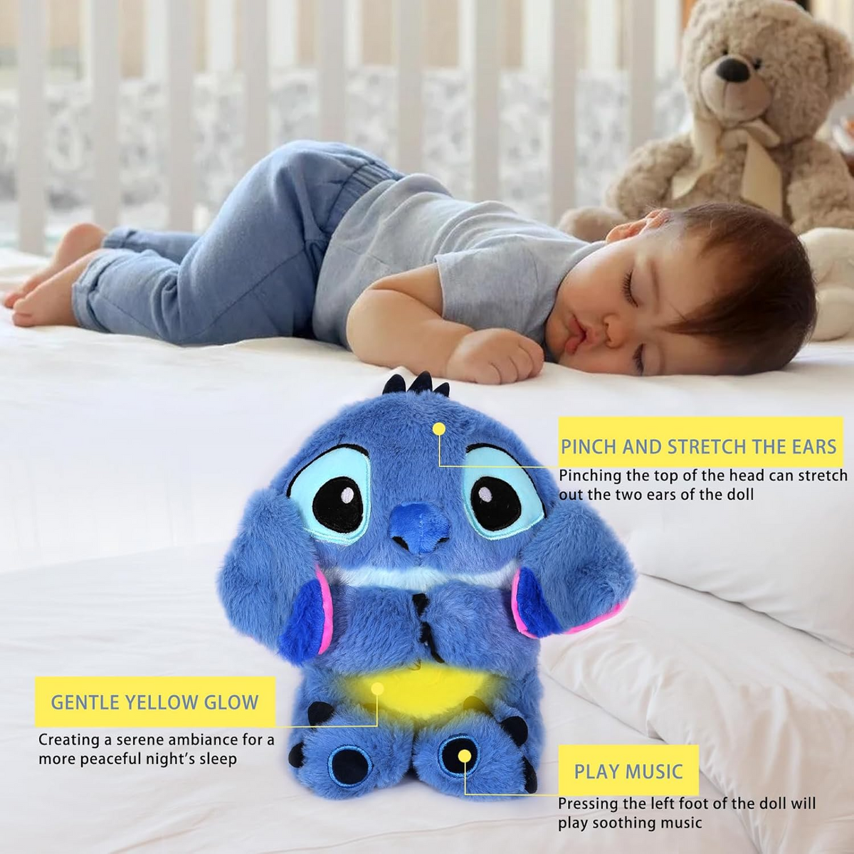 Stitch Plush Sleep Companion | Brehn