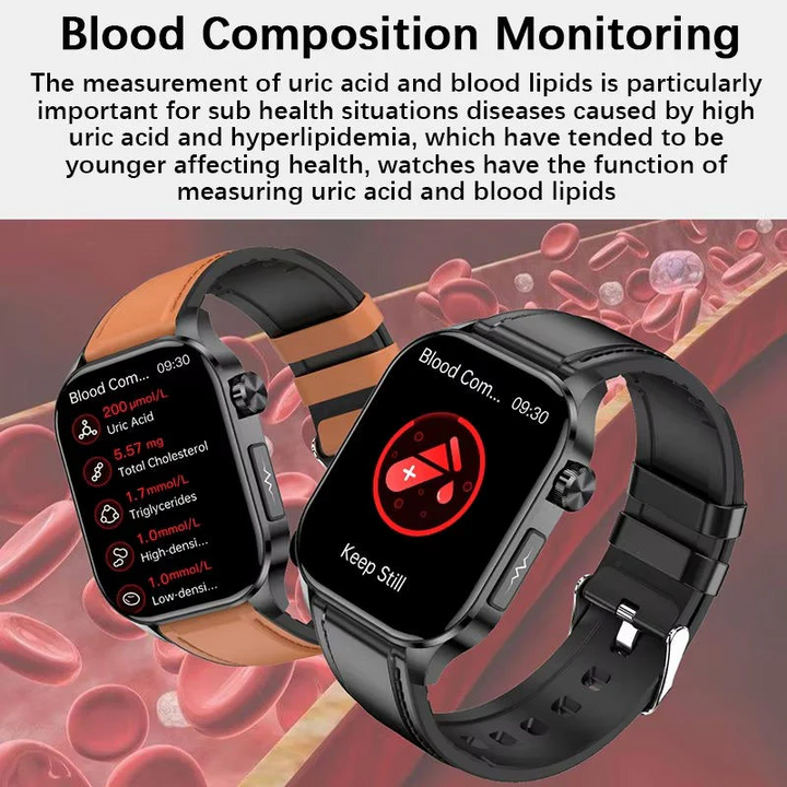 Kalsten | Smartwatch for Seniors Blood Pressure Sugar Health Management