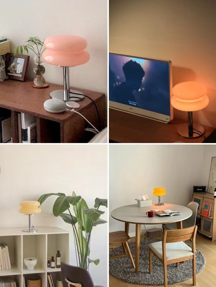 DESIGNER GLASS TABLE LAMP - AMBIENT LED LAMP FOR BEDROOM AND STUDY | Kalsten