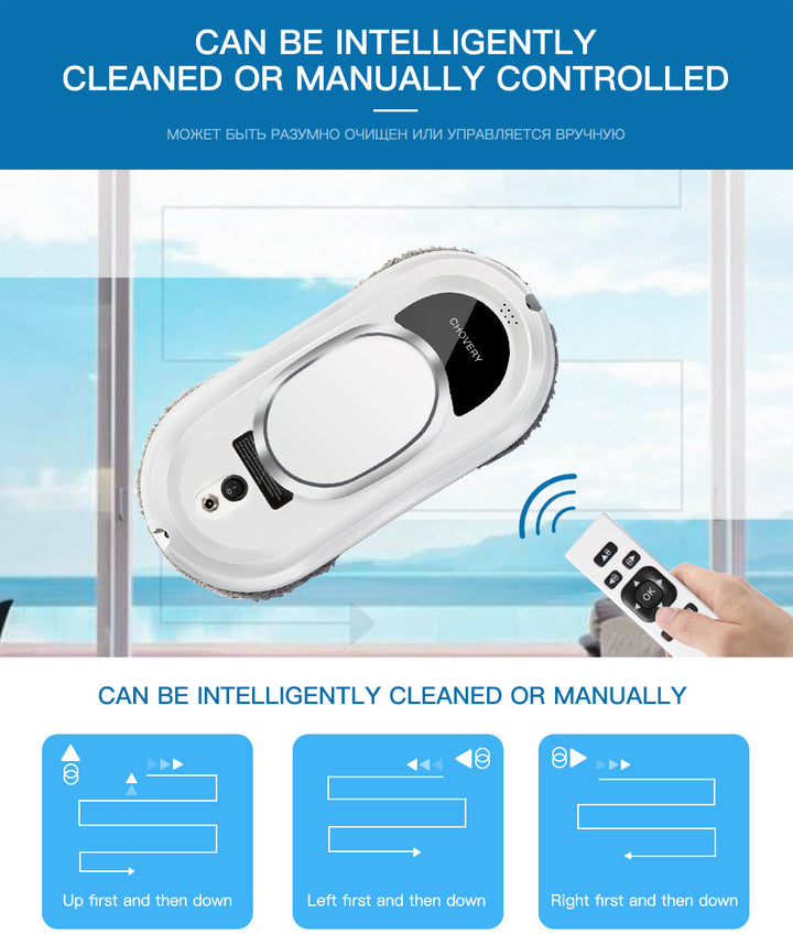 Robot Window Cleaner with Remote Control