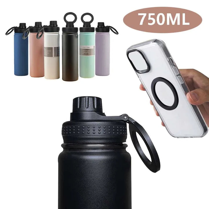 Kalsten | Insulated Stainless Steel Water Bottle with Phone Holder – 750ml