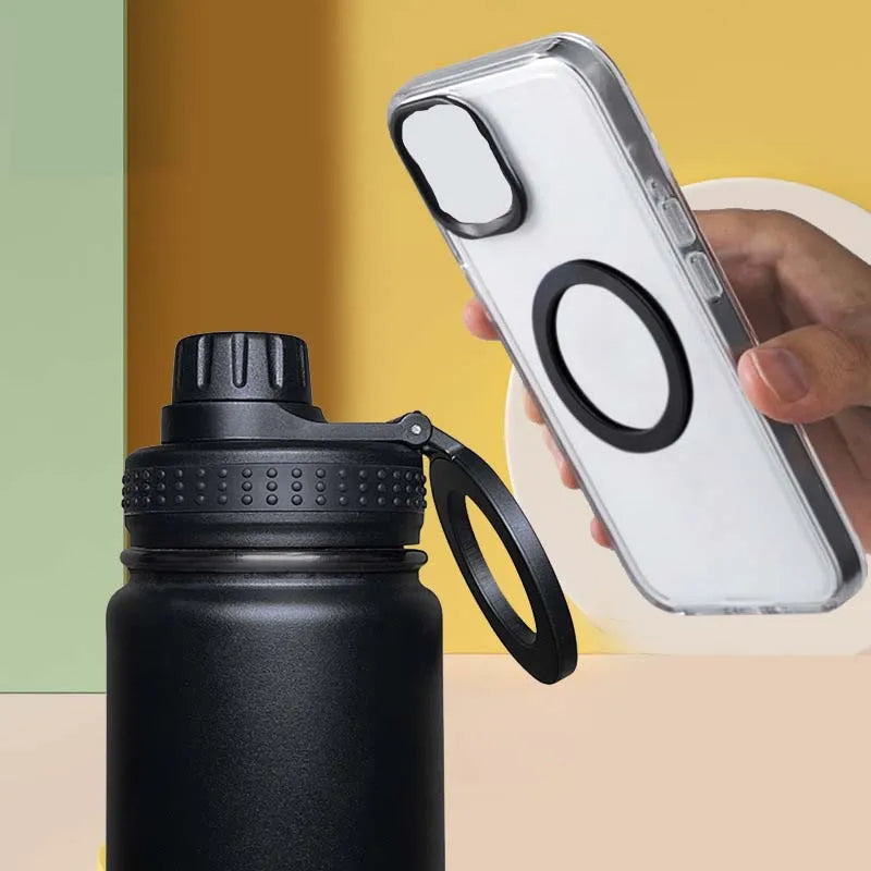 Kalsten | Insulated Stainless Steel Water Bottle with Phone Holder – 750ml