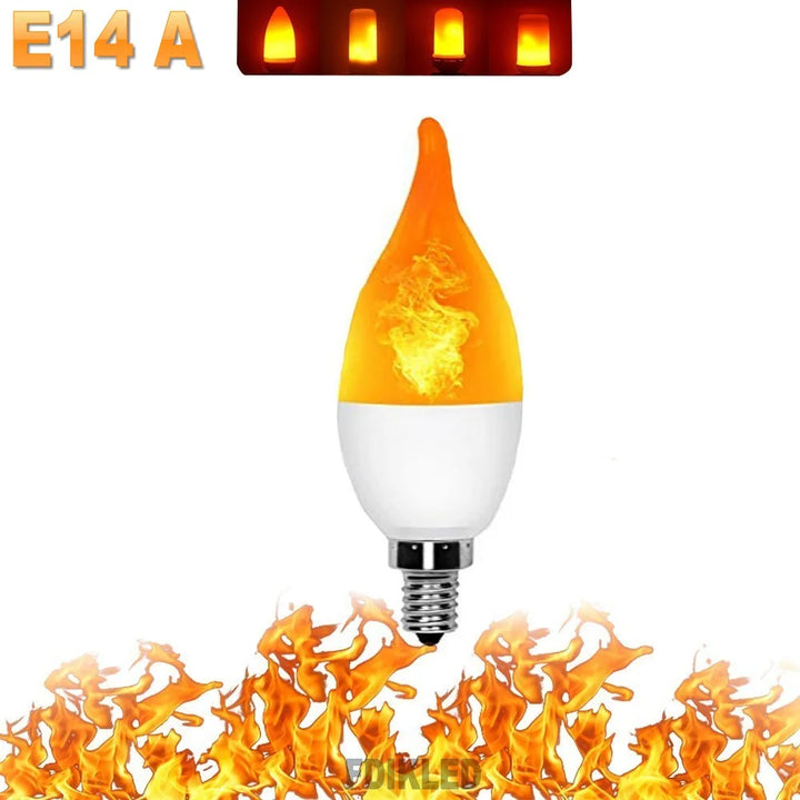 LED FLAME LIGHT PARTY LAMP - 4 MODES FIRE SIMULATION | Kalsten